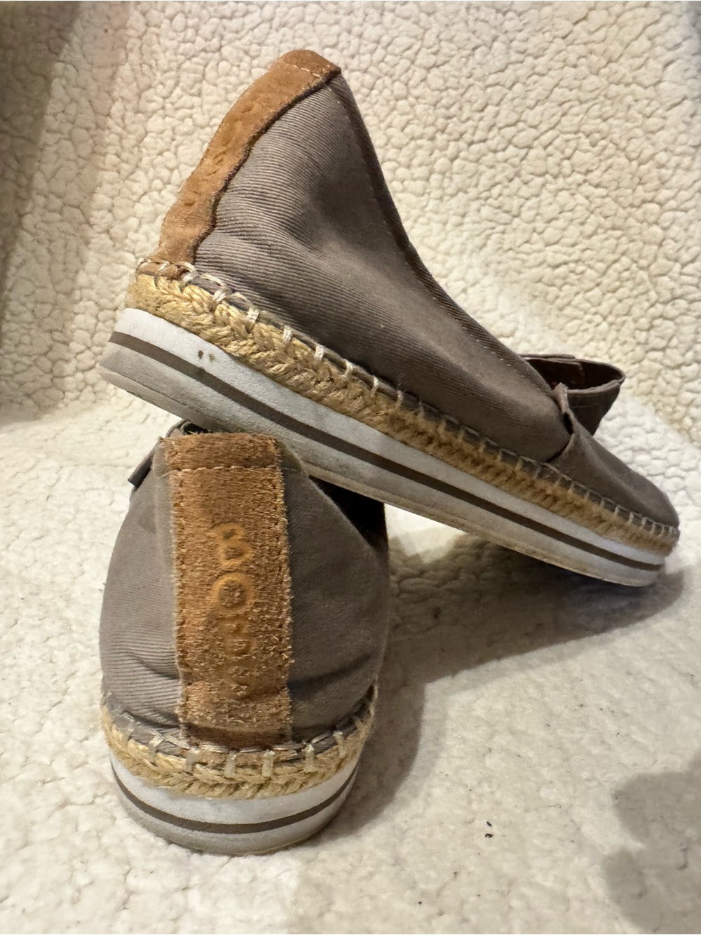 Skechers Women's Slip-On Espadrille Flats in Taupe
